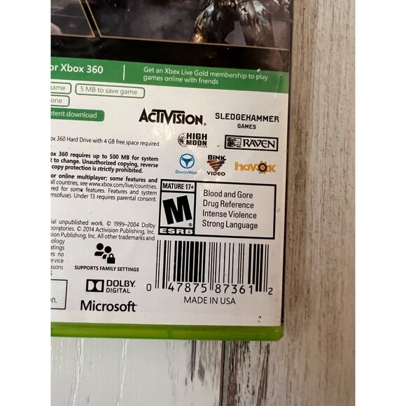 Call Of Duty Advanced Warfare Xbox 360 Video Game - Picture 5 of 6